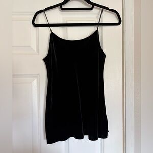 Vince Black Velvet Camisole Top
